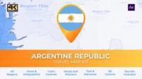 Videohive - Argentina Map - Argentine Republic Travel Map 30486303