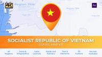 Videohive - Vietnam Map - Socialist Republic of Vietnam Travel Map 30486264