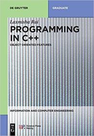 Programming in C++ Object Oriented Features