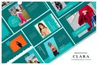 Clara Fashionable - Creative Powerpoint, Keynote and Google Slides Template