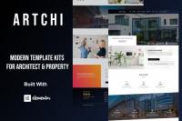 ThemeForest - Artchi v1.0.0 - Modern Architecture Elementor Template Kit - 29912051