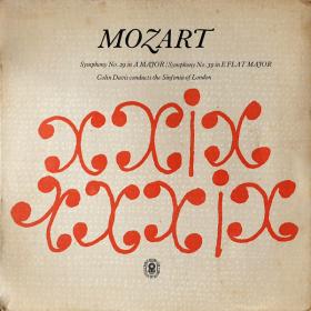 Mozart - Symphony No 29 In A Major, Symphony No  39 In E Flat Major - Sinfonia Of London, Colin Davis - Vinyl 1960