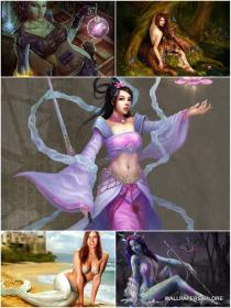 30 Sexy Fantasy Mythical Girls 3D Wallpapers