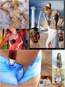 30 Sexy Artistic Body Painting Girls Pictures