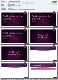 Udemy - Complete SASS course for beginners w - real world projects