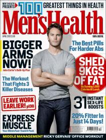 Mens Health Magazine Bigger Arms Now! (UK) - April 2012
