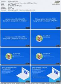 CloudAcademy - Managing User Identities with Long Term Credentials in AWS IAM