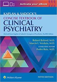 [ TutGee com ] Kaplan & Sadock's CoNCISe Textbook of Clinical Psychiatry, Fifth Edition