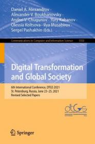 [ CoursePig.com ] Digital Transformation and Global Society - 6th International Conference, DTGS 2021