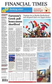 Financial Times Europe Daily Newspaper - June 19 2012