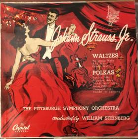 Johann Strauss Jr  - Waltzes, Polkas - The Pittsburgh Symphony Orchestra, William Steinberg - Vinyl 1950ish