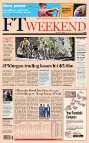 Financial Times Europe Newspaper - July 14 & 15 2012