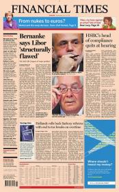 Financial Times Europe Newspaper - July 18 2012