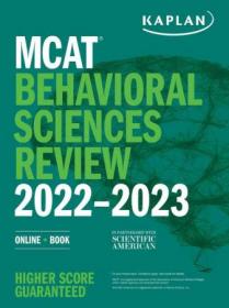 MCAT Behavioral Sciences Review 2022-2023 Online + Book