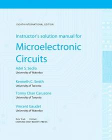 Instructor ' s solution manual for Microelectronic Circuits