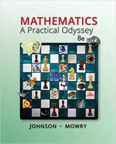 [ TutGator.com ] Mathematics - A Practical Odyssey, 8th Edition (Student Solutions Manual)