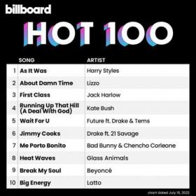 Billboard Hot 100 Singles Chart (16-07-2022)