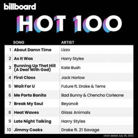 Billboard Hot 100 Singles Chart (30-07-2022)