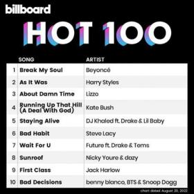 Billboard Hot 100 Singles Chart (20-08-2022)