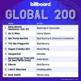 Billboard Global 200 Singles Chart (27-08-2022)