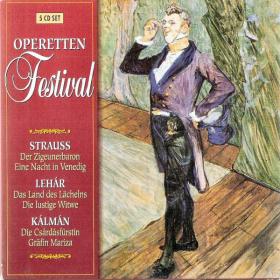 Operetten Festival - Strauss, Léhar, Kálmán - Gräfin Mariza, Das Land des Lächelns & etc 5CDs