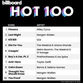 Billboard Hot 100 Singles Chart (25-03-2023)