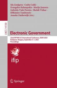 Electronic Government - 22nd IFIP WG 8 5 International Conference