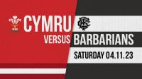 Rugby Internationals - Wales vs Barbarians 4-11-2023