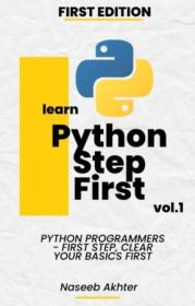 Python Step First - First step of Python program - Python book for beginners