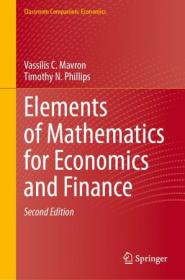 Elements of Mathematics for Economics and Finance 2nd Edition