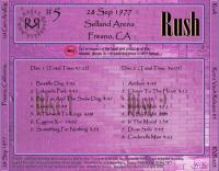 Rush - 1977-09-28 - Rons Vault Release 5 Revisited - Fresno, CA