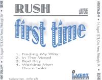 Rush - 1974-08-14 - First Time  (RESEED)