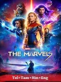 T - The Marvel's (2023) 720p HQ HDRip - (DD 5.1 - 192Kbps) [Tel + Tam + Hin + Eng]