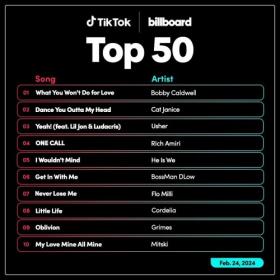 TikTok Billboard Top 50 Singles Chart (24-February-2024) Mp3 320kbps [PMEDIA] ⭐️