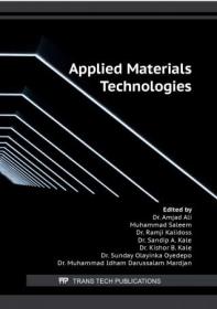 [ CourseWikia com ] Applied Materials Technologies (Key Engineering Materials, Volume 928)