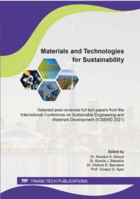 [ CourseWikia com ] Materials and Technologies for Sustainability (Key Engineering Materials, Volume 917)