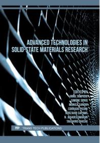 Advanced Technologies in Solid-State Materials Research (Solid State Phenomena, Volume 339)