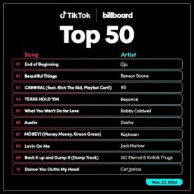 TikTok Billboard Top 50 Singles Chart (23-March-2024) Mp3 320kbps [PMEDIA] ⭐️