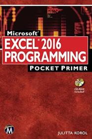 Excel 2016 Programming Pocket Primer (true PDF, EPUB)