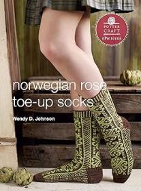 Norwegian Rose Socks - E-Pattern from Toe-Up Socks for Every Body