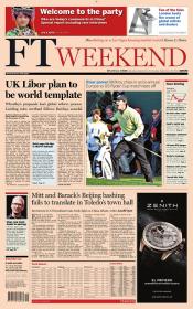 Financial Times Europe Newspaper - Sept 29 2012