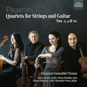 Paganini - Quartets for Strings and Guitar Nos  5, 4 & 10 - Paganini Ensemble Vienna (2023) [24-96]