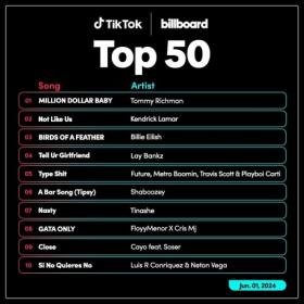 TikTok Billboard Top 50 Singles Chart (01-June-2024) Mp3 320kbps [PMEDIA] ⭐️