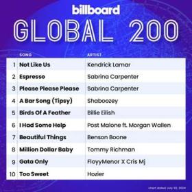 Billboard Global 200 Singles Chart (13-07-2024)