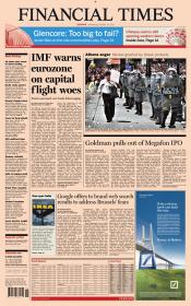 Financial Times Europe Newspaper - Oct 10 2012