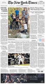 The New York Times Newspaper - Oct 11 2012