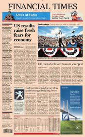 Financial Times Europe Newspaper - Oct 24 2012