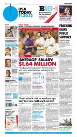 USA Today Newspaper - November 20 2012