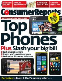 Consumer Reports - Top Smart-Phones Plus Slash Your Big Bill (January 2013)