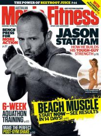 Mens Fitness Magazine - Jason Statham How He Builds His Tough-Guy Strength (January 2013)